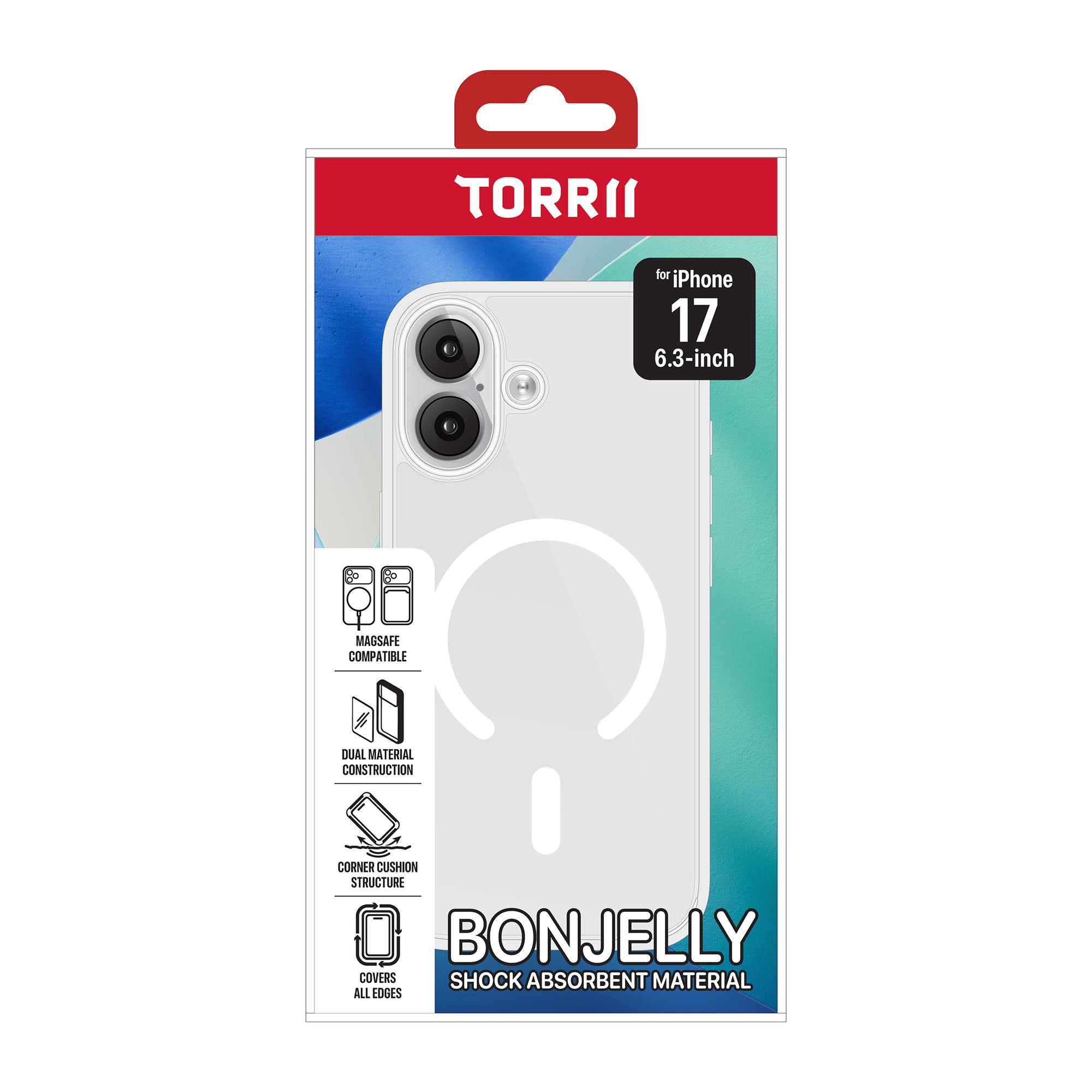 Torrii iPhone 17 Bonjelly Magsafe Case - Clear Torrii iPhone 17 Bonjelly Magsafe Case - Clear